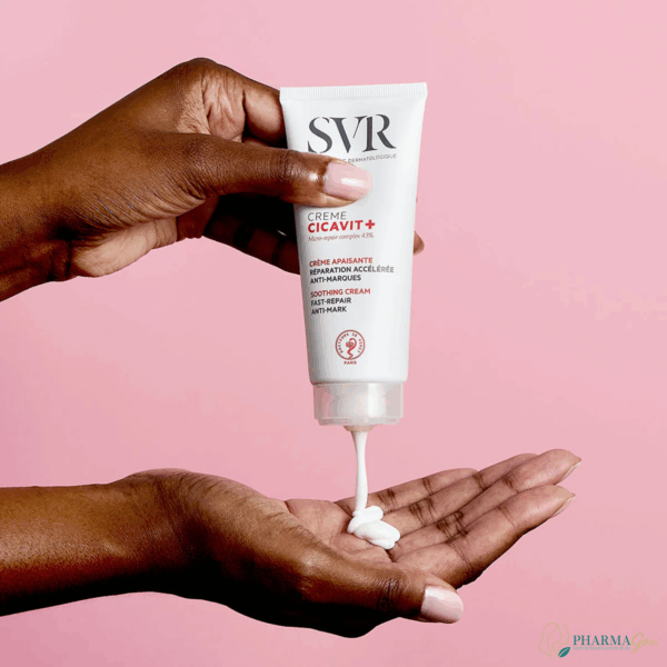 SVR CICAVIT+ Crème Apaisante 100 ml – Crème réparatrice et apaisante pour peaux sensibles et irritées, hydrate, protège et favorise la régénération cutanée. Disponible sur PharmGo.