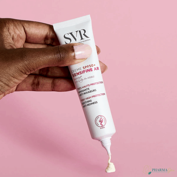 SVR SENSIFINE AR Crème SPF50+ 40 ml – Soin anti-rougeurs haute protection solaire, apaise, réduit les rougeurs et protège des UV. Disponible sur PharmGo.