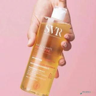 SVR TOPIALYSE Huile Lavante 200 ml – Huile nettoyante relipidante pour peaux sèches, sensibles et atopiques. Nettoie en douceur, apaise les irritations et nourrit la peau grâce aux omégas 3, 6 et 9. Disponible sur PharmGo.