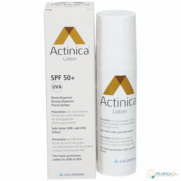 DAYLONG ACTINICA Lotion SPF 50+ 80 g – Protection solaire médicale très haute contre les UVA/UVB, prévient la kératose actinique et hydrate la peau. Disponible sur PharmGo.