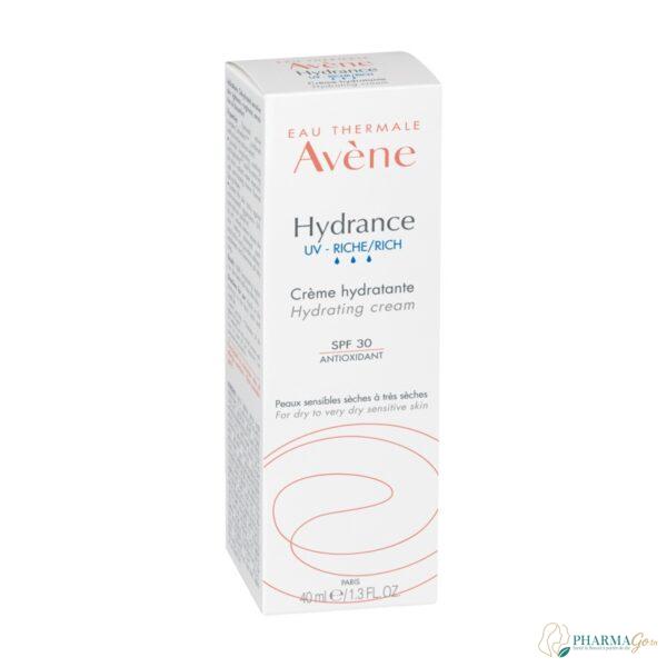 Avène Hydrance Crème UV Riche SPF30 40ml – crème hydratante nourrissante et protectrice pour peau sèche et sensible